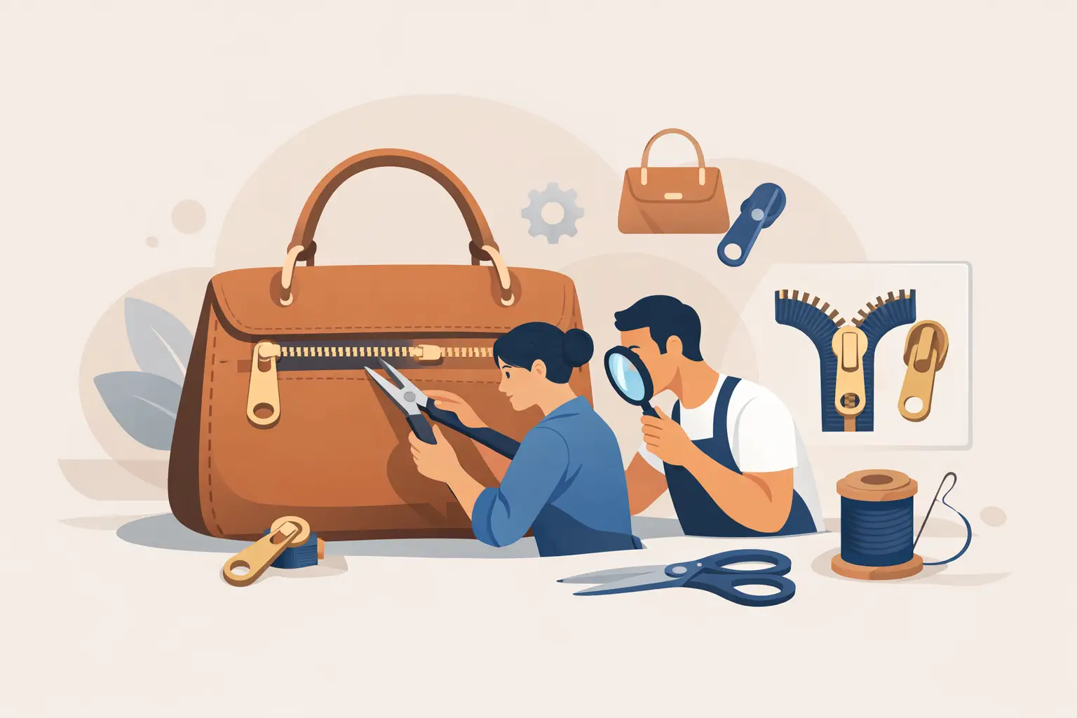 Read more about the article Handbag Zip Replacement Service Explained